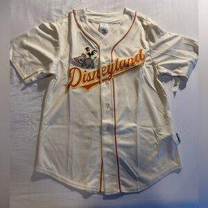Disney Disneyland Princess Moana Cream & Red Baseball Jersey XS BNWT